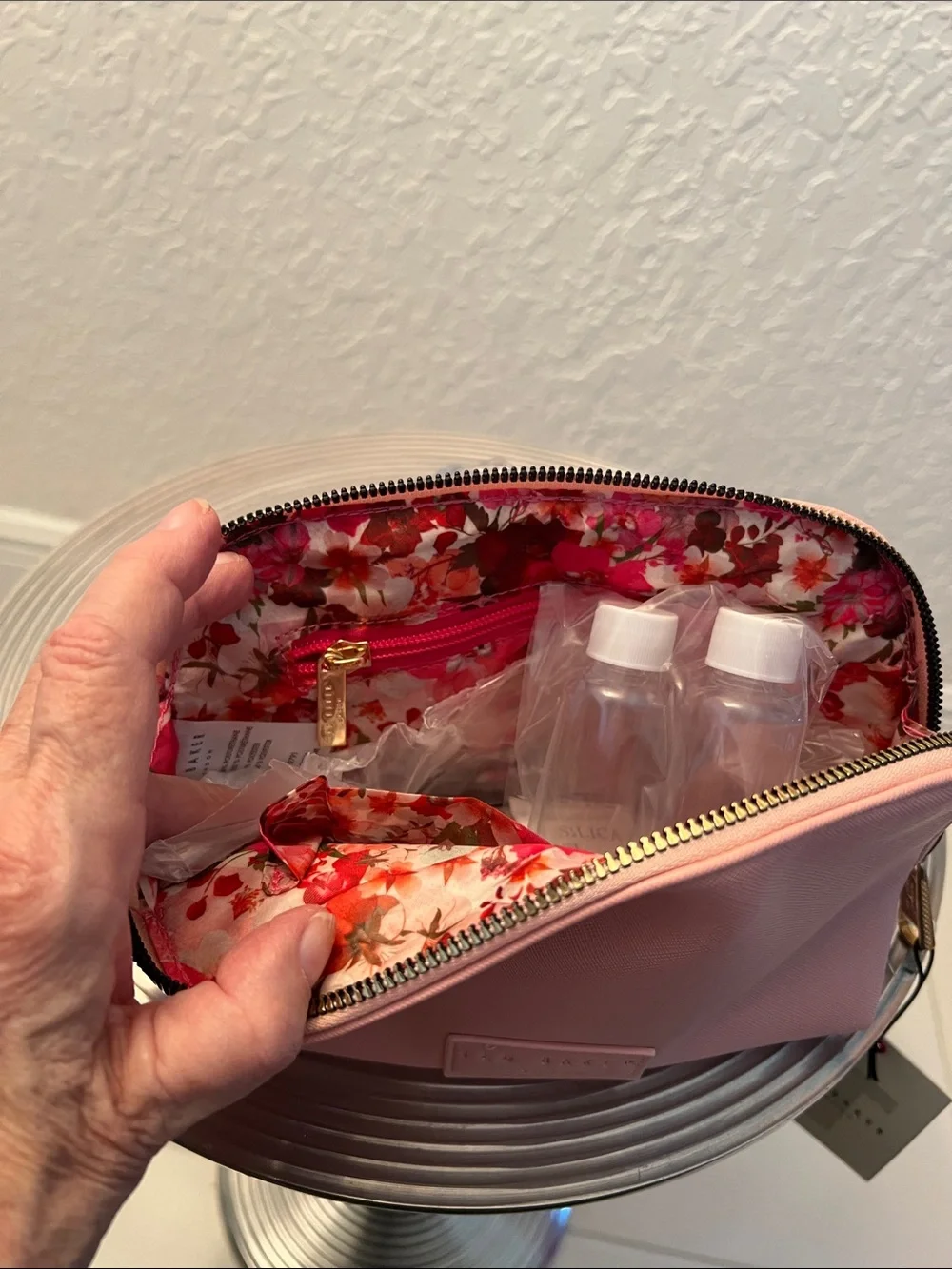 Ted Baker NWT Blush Pink Cosmetic Case